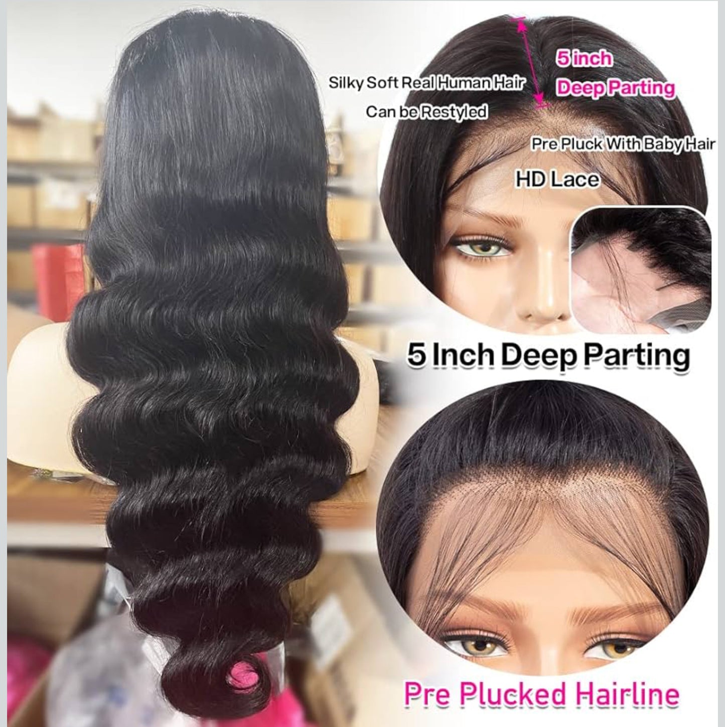 SAMA HAIR COLLECTION 13*5 body wave human hair