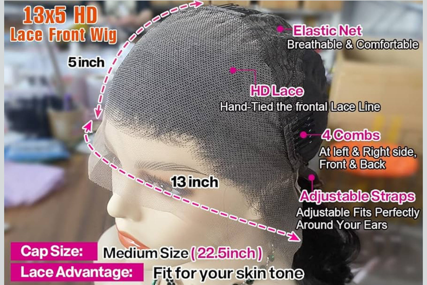 SAMA HAIR COLLECTION 13*5 body wave human hair