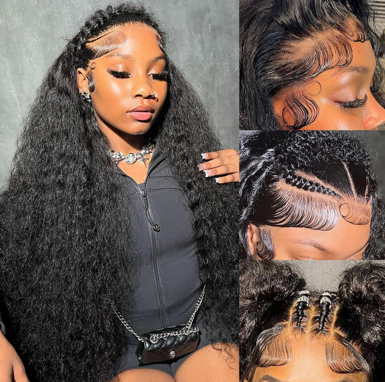 SAMA HAIR COLLECTION 13*6 deep wave wig human hair