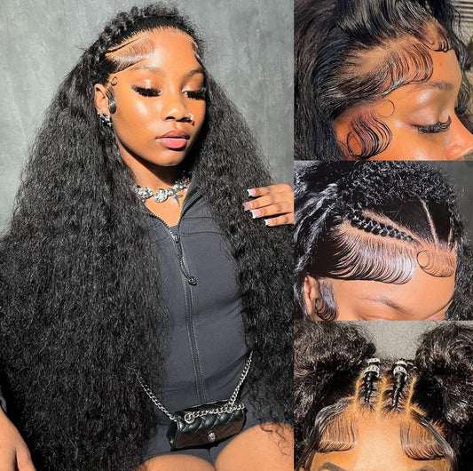 SAMA HAIR COLLECTION 13*6 deep wave wig human hair